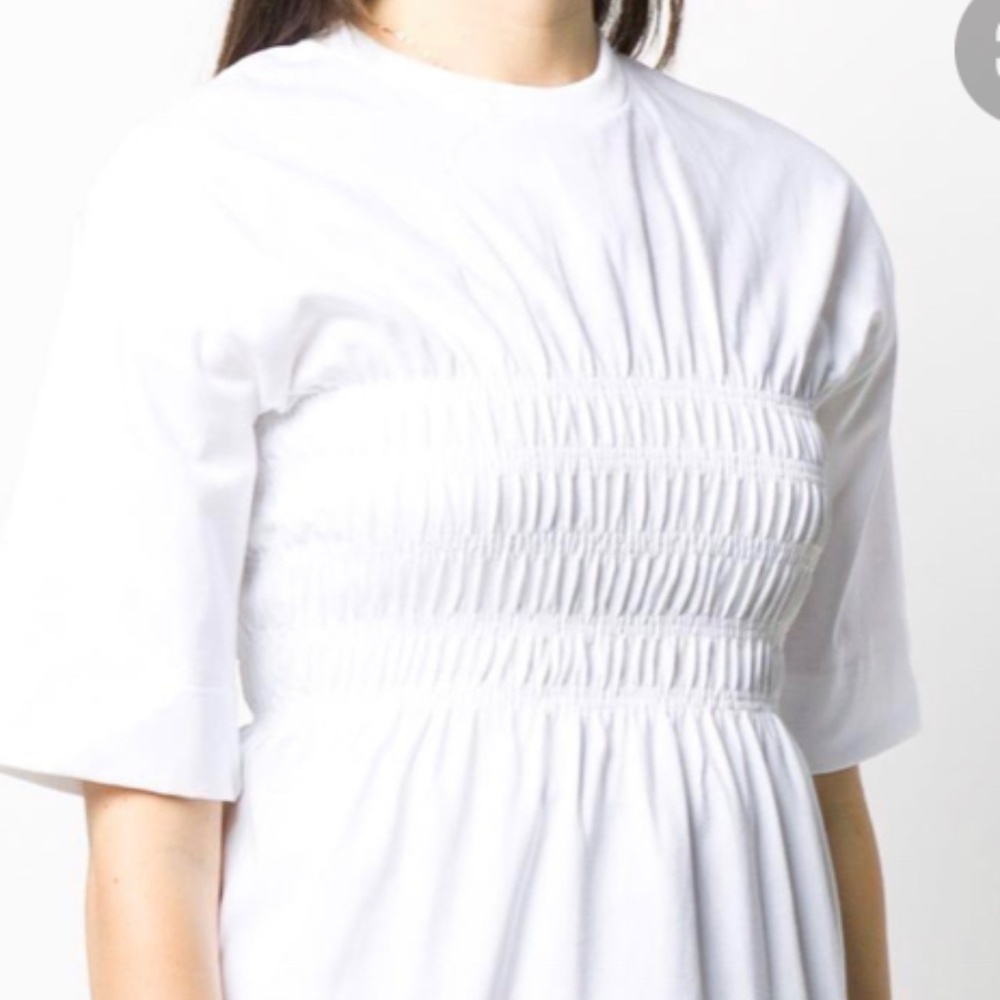 GANNI SMOCKED T SHIRT